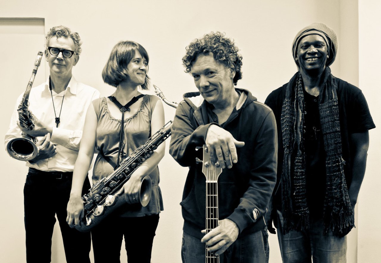 met Ingrid Laubrock, Ab Baars, Hamid Drake